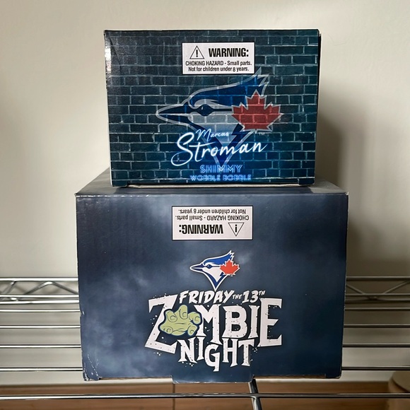 Blue Jays Friday the 13th Zombie Bobblehead & Marcus Stroman Shimmy WobbleBobble - Picture 2 of 5